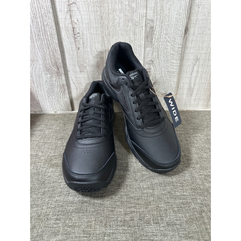 Reebok Womens Work N Cushion 4.0 Black Walking Shoes 10 Wide Slip Resistant
